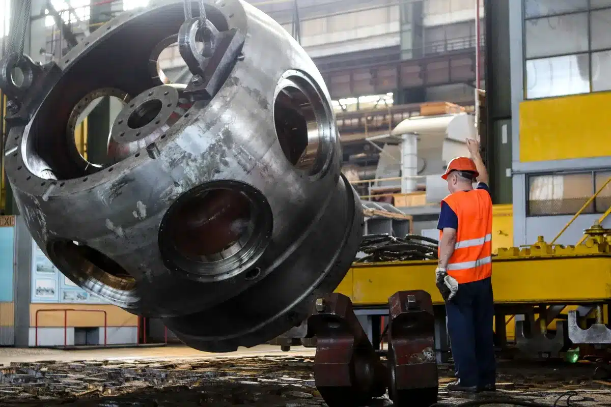 Représentation conceptuelle de trois secteurs d'investissement : matériaux, industrie et énergie