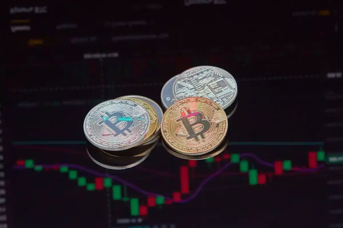 Graphique de marché avec des données de trading et des prix de tokens
