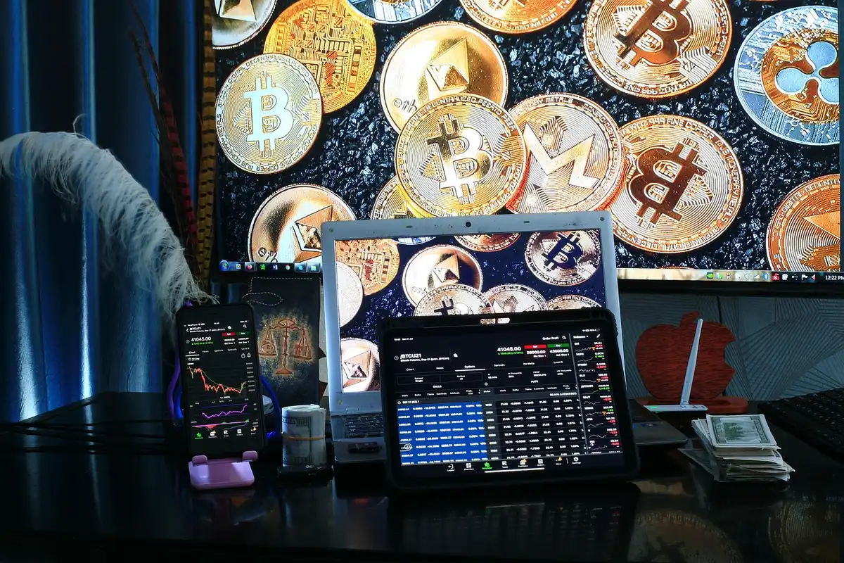 Graphique Bitcoin franchissant une résistance technique