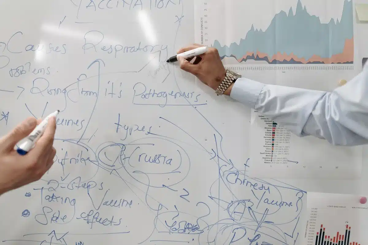 Schéma explicatif d'un zk‑Rollup sur un tableau blanc